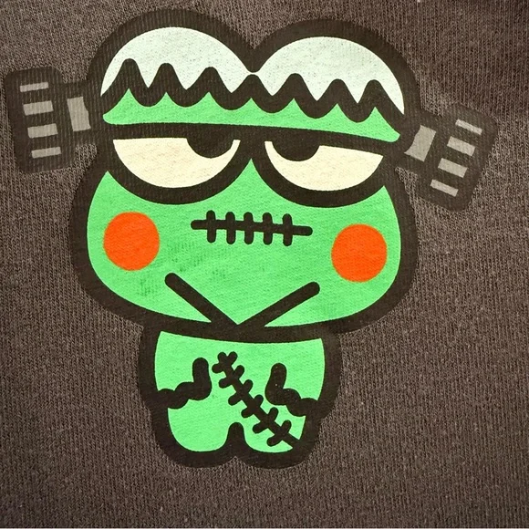 Hello Kitty & Friends Glow In Dark Halloween Sweatshirt Kuromi Badtz Maru S - Picture 11 of 15